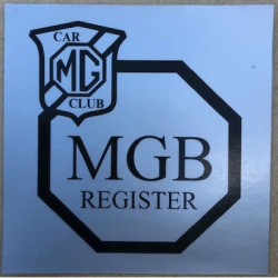 MGB Register Windscreen Badge